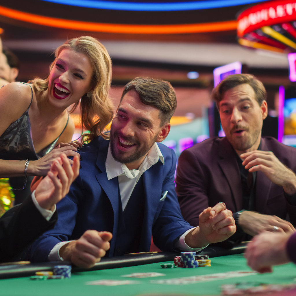 Luxury casino hotel interior
